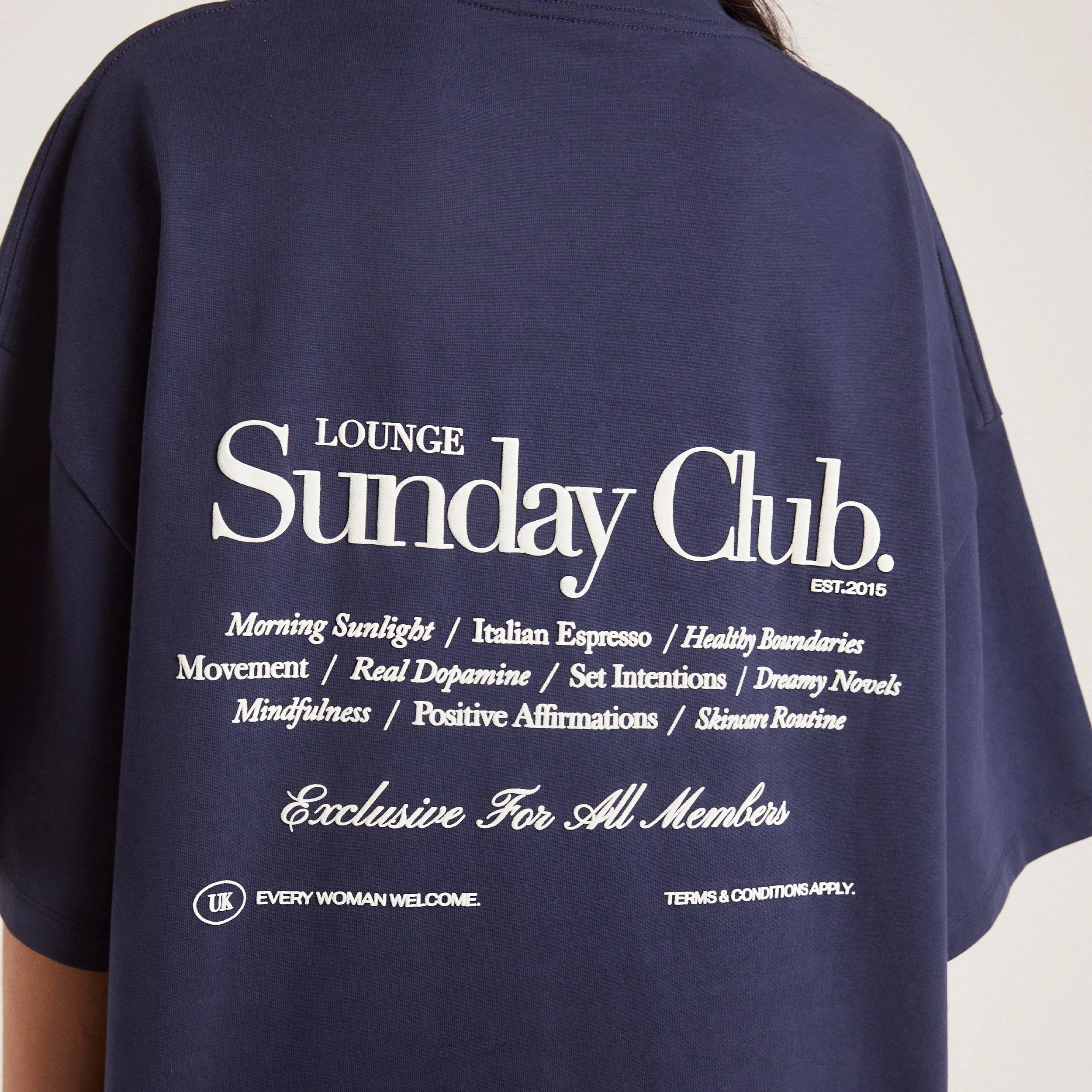 T-Shirt Boxy - Bleu Encre