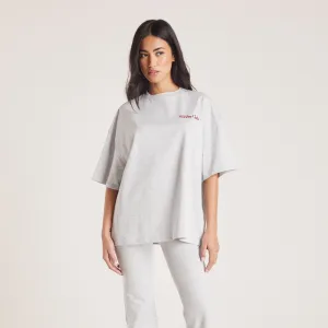 T-Shirt Boxy - Gris Chiné