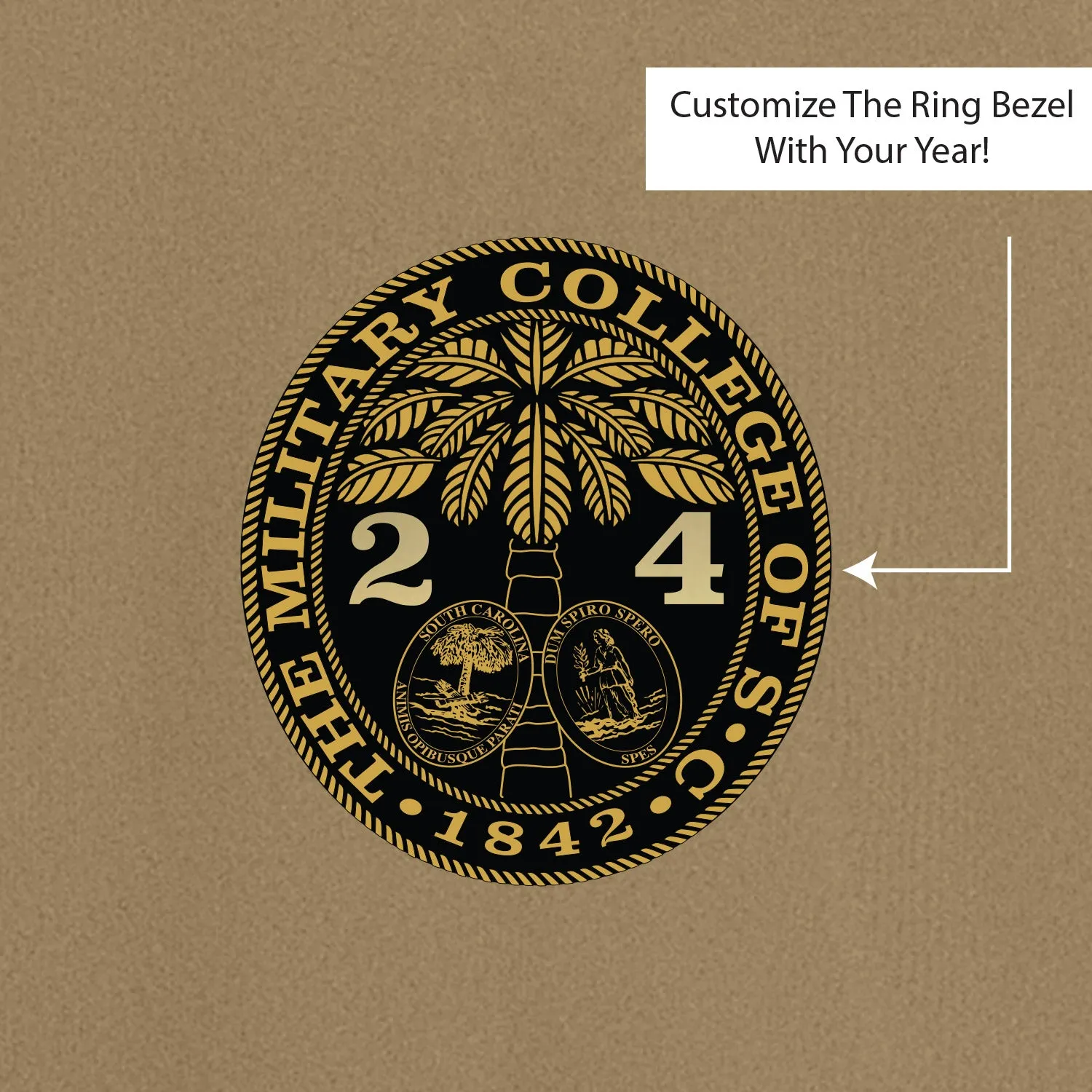The Citadel, Customizable (Your Year) Ring Bezel Design, Sport-Tek® PosiCharge® Competitor™ Tee Shirt
