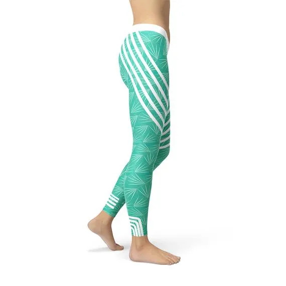 The Isla – Turquoise Full-Length Performance Leggings