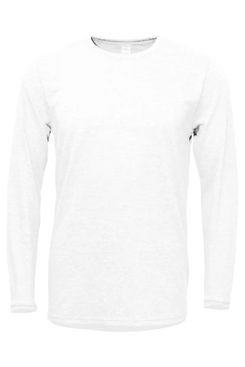 Tis The Season Baseball Purple and Gold Adult Soft-Tek Blend Long Sleeve Tee