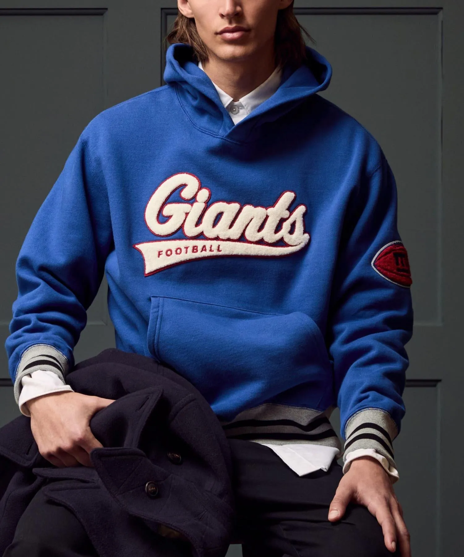Todd Snyder by Fanatics for NFL Giants Oversized Fleece Hoodie