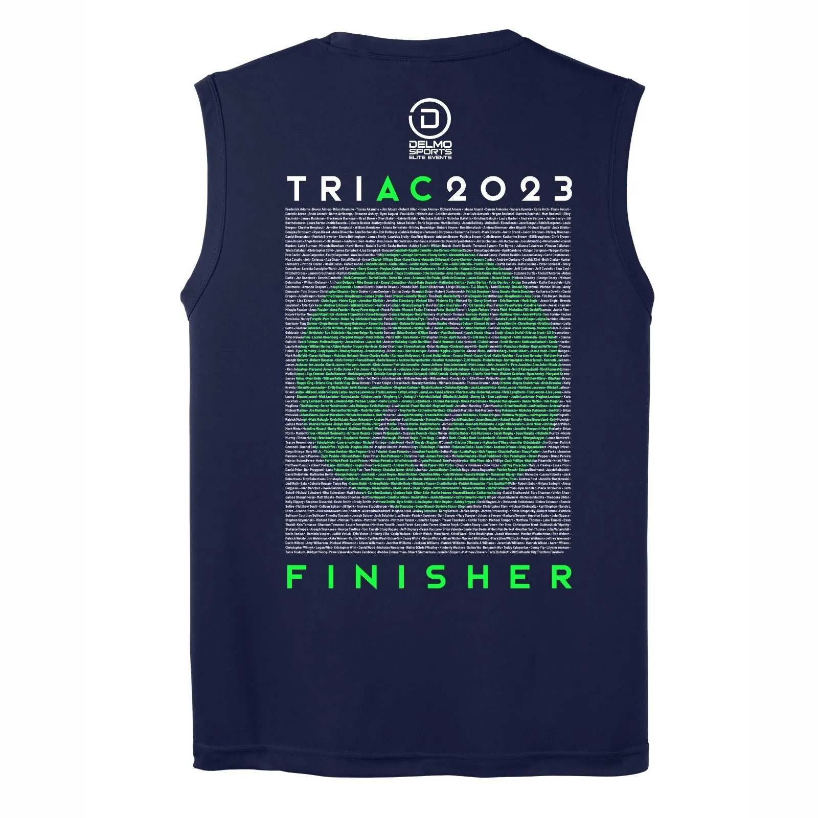 TRIAC Men's Tech Muscle Tank -Navy- 2023 Names
