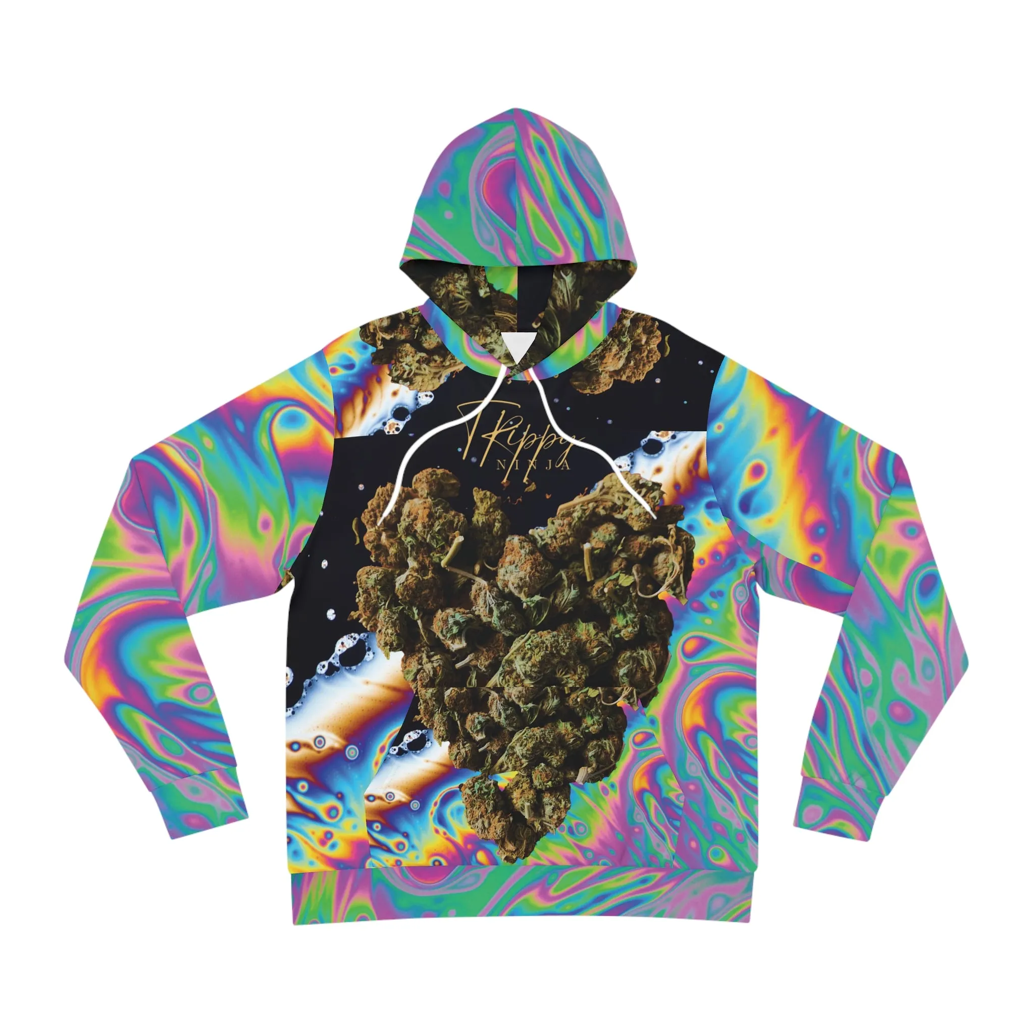 Trippy Weed Heart Fashion Hoodie