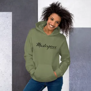 Unisex Christian Hoodie Masterpiece Black Print Bible Verse Ephesians 2:10