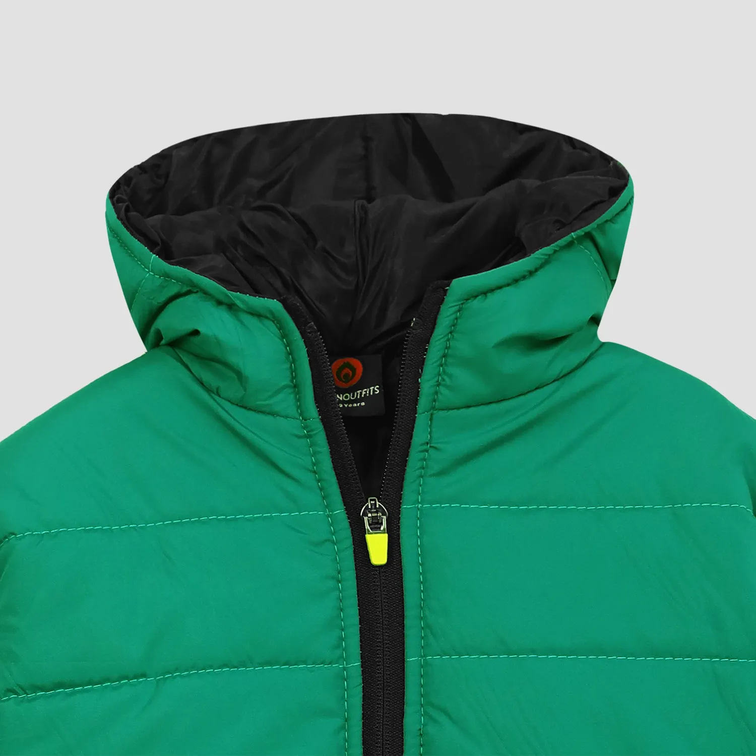 Unisex Kids Premium Quality Puffer Zipper Hoodie Jacket