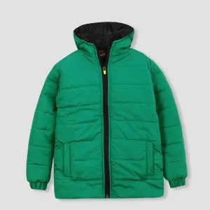 Unisex Kids Premium Quality Puffer Zipper Hoodie Jacket