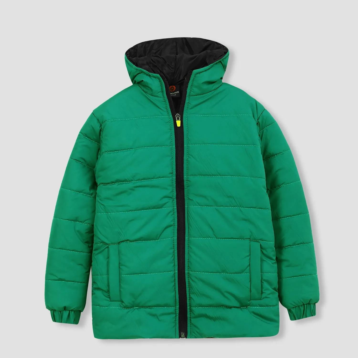 Unisex Kids Premium Quality Puffer Zipper Hoodie Jacket