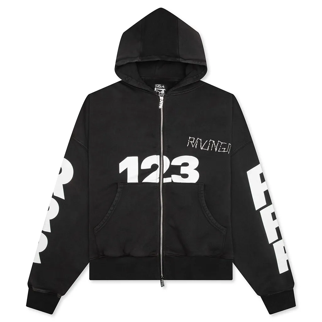 USO-123 CVA Zip Hoodie - Mechanic Black