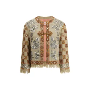Valentino Embroidered Jacket with strass and sequins