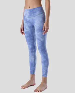 Vapor Tie Dye Print Leggings High Waist 26"