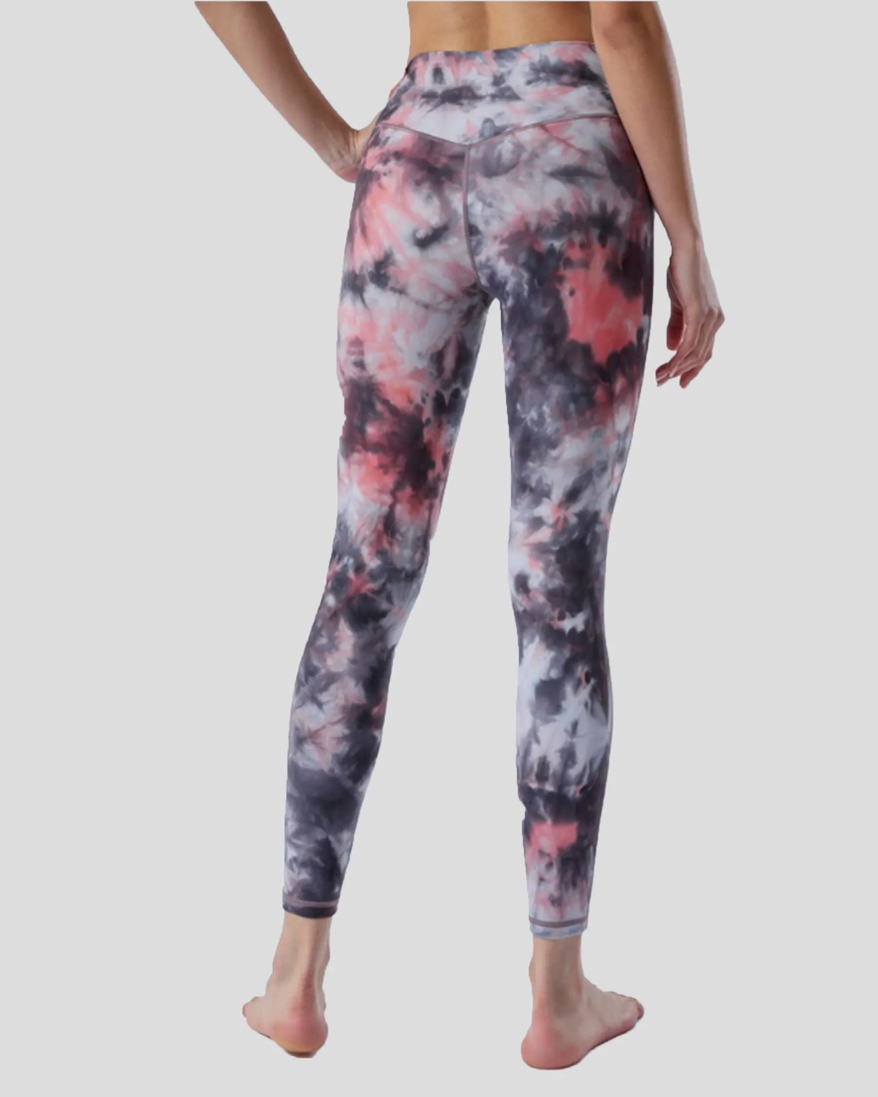 Vapor Tie Dye Print Leggings High Waist 26"