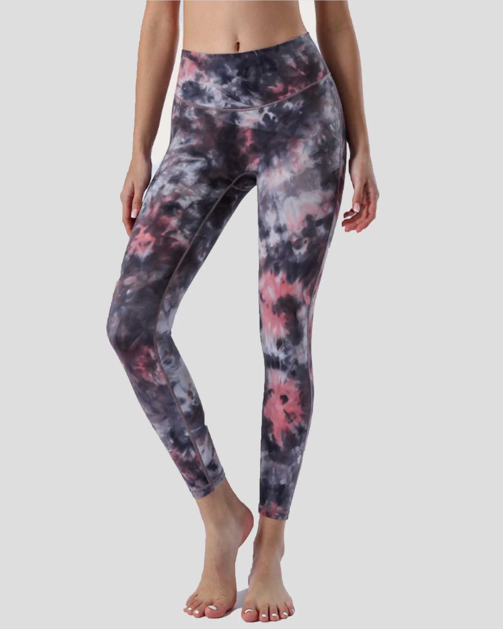 Vapor Tie Dye Print Leggings High Waist 26"