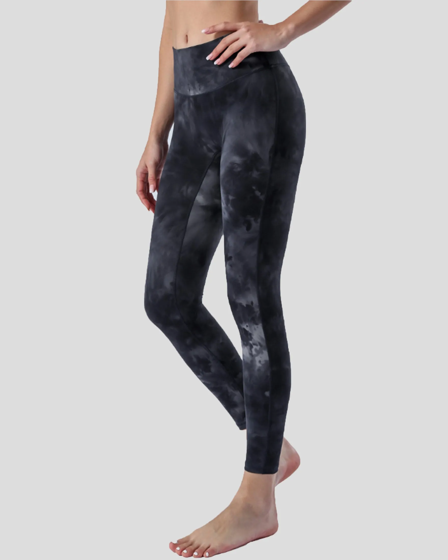 Vapor Tie Dye Print Leggings High Waist 26"