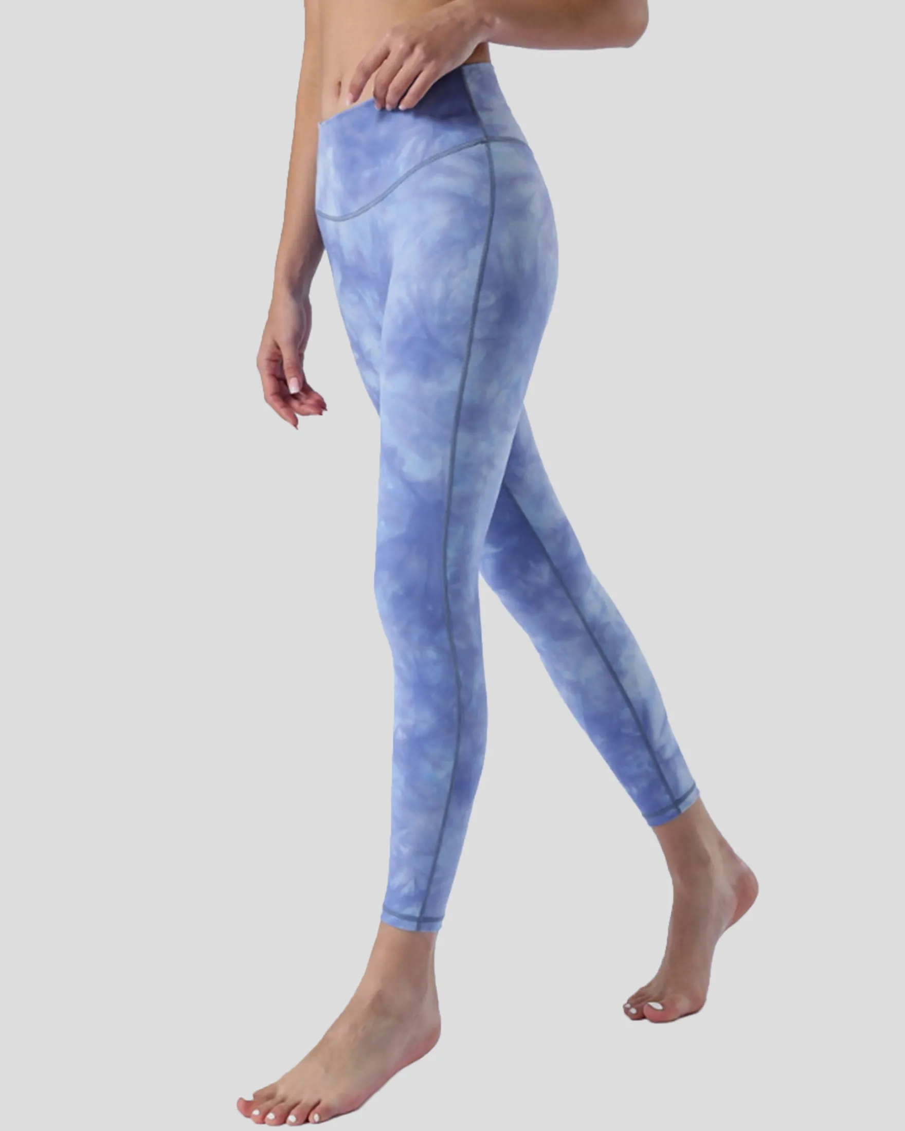Vapor Tie Dye Print Leggings High Waist 26"