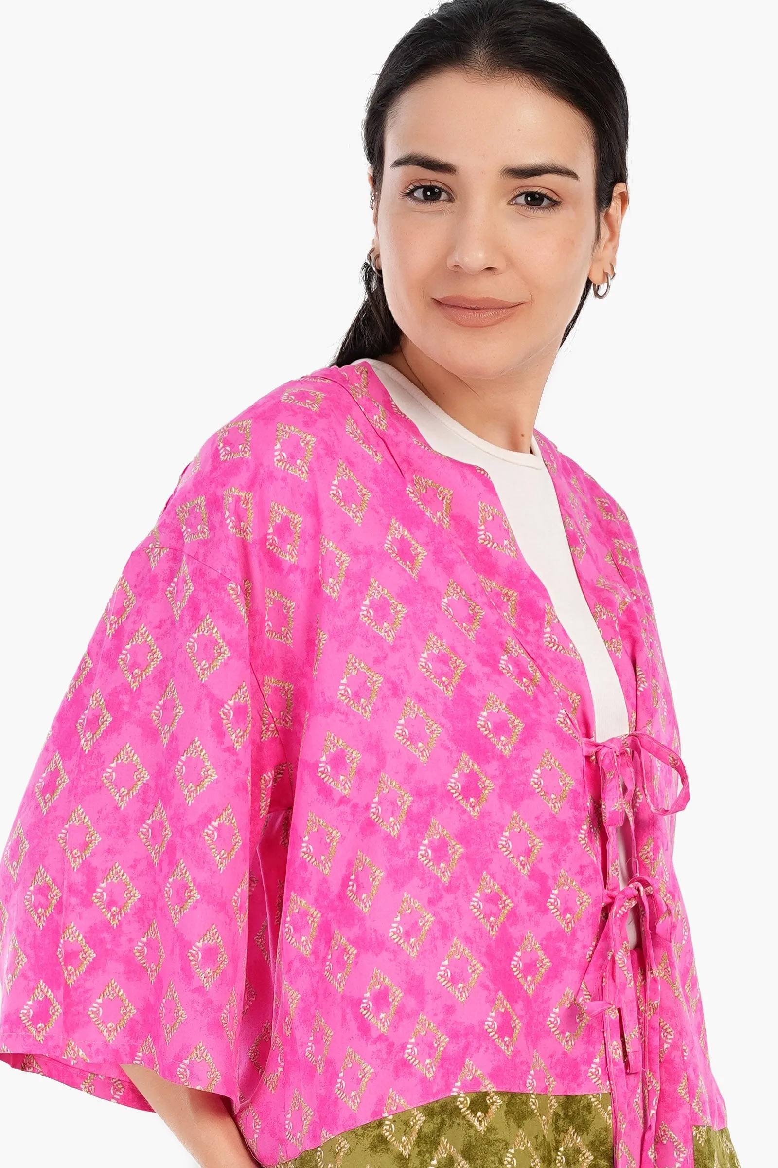 Vibrant Printed Kimono