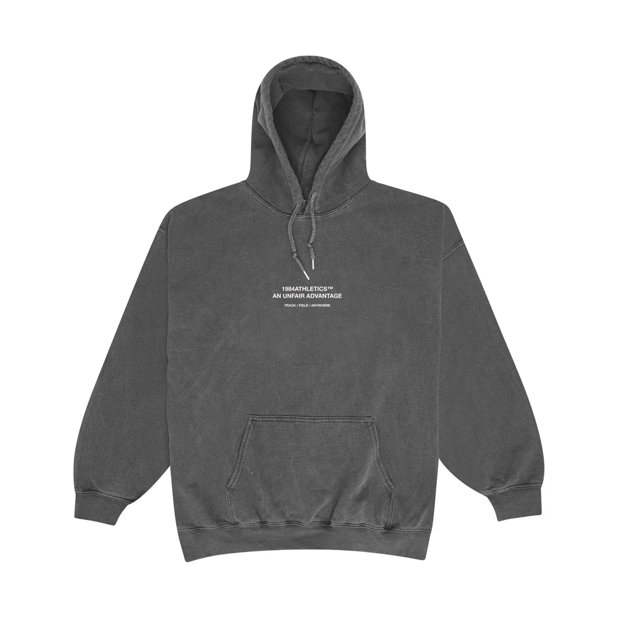 Vice 84 'Athletics' Vintage Washed Hoodie - Black
