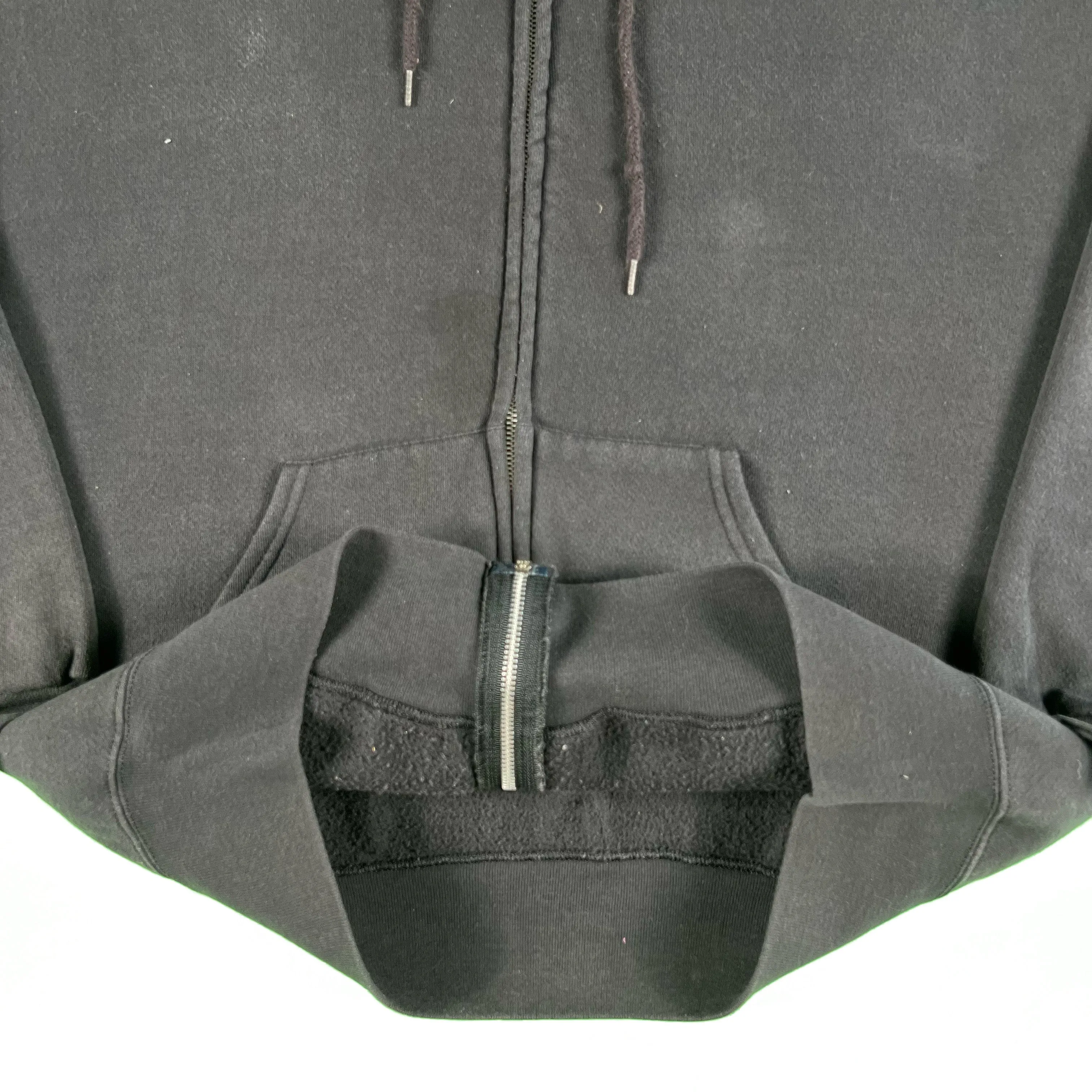 Vintage Blank Black Z/U Hoodie- SELECT SIZE