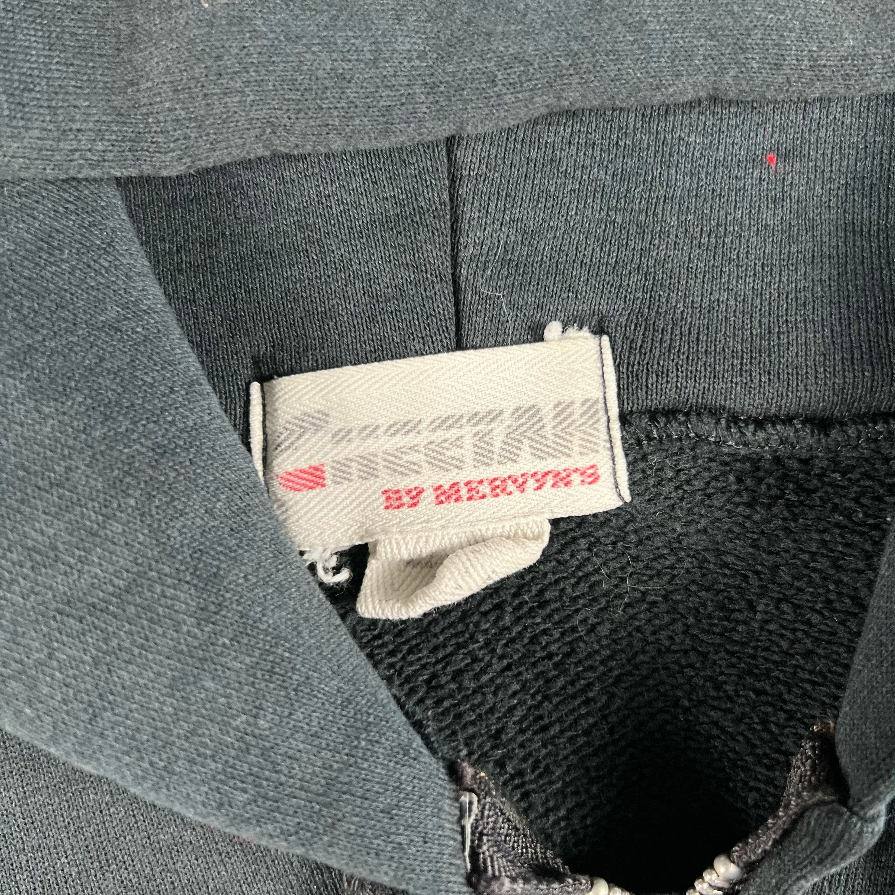 Vintage Blank Black Z/U Hoodie- SELECT SIZE
