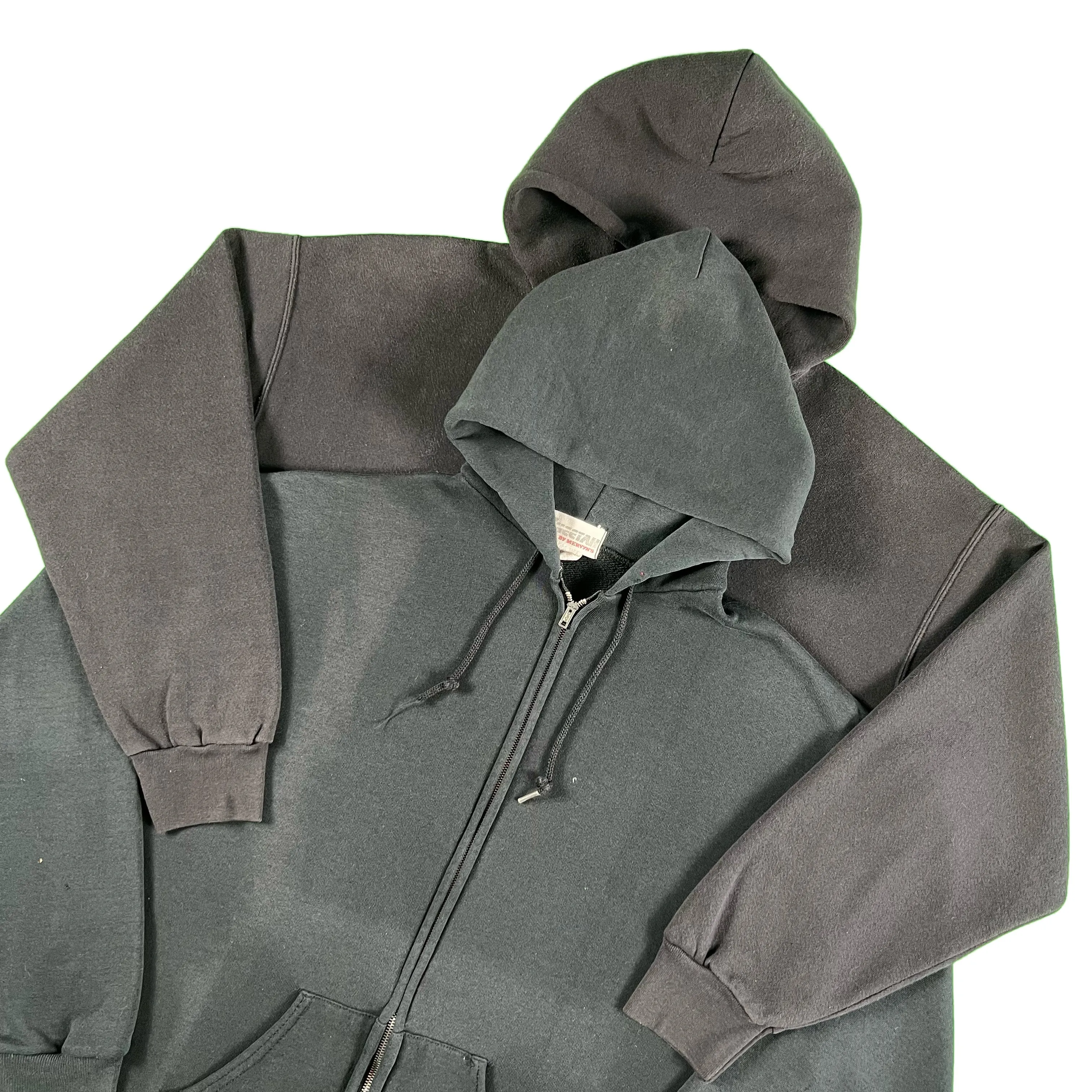 Vintage Blank Black Z/U Hoodie- SELECT SIZE
