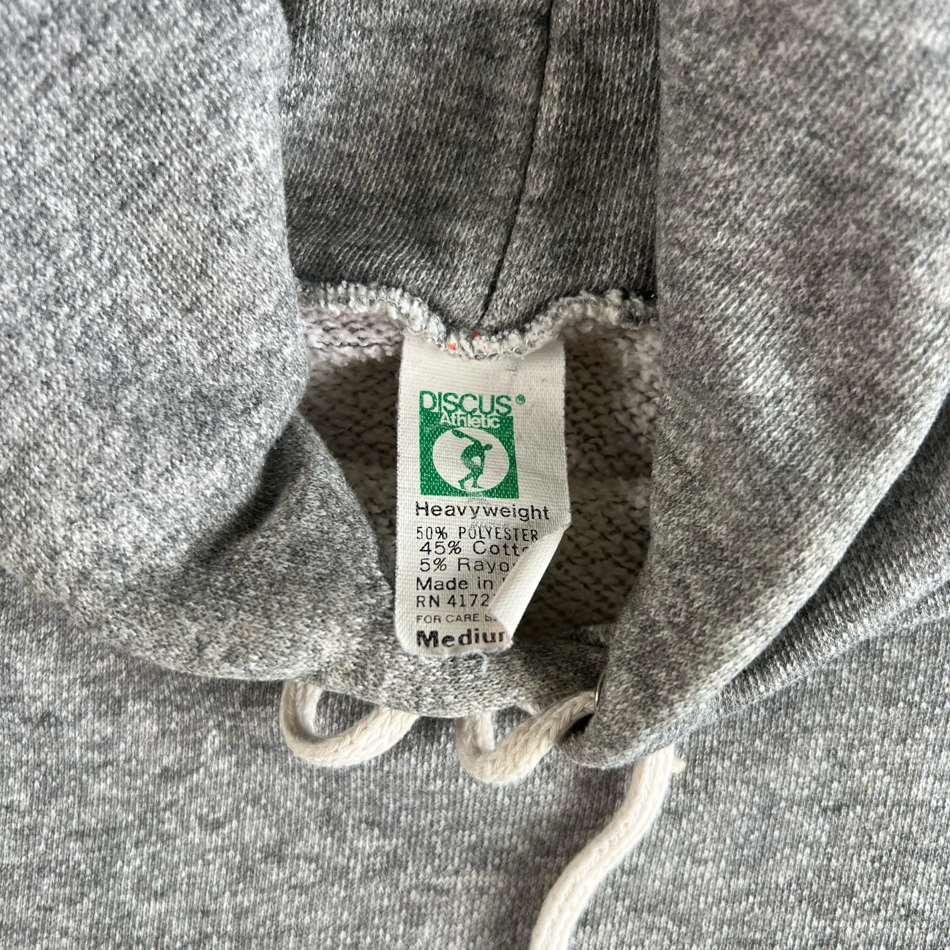 Vintage Blank Grey Hoodie- SELECT SIZE