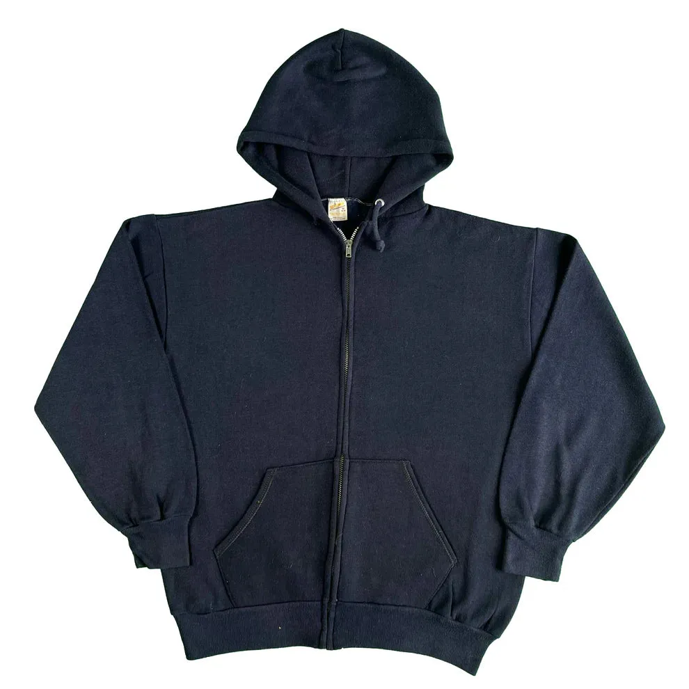 Vintage Blank Navy & Grey z/u Hoodie Combo- SELECT SIZE
