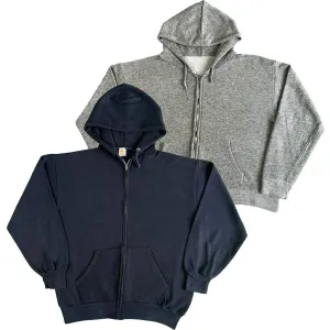 Vintage Blank Navy & Grey z/u Hoodie Combo- SELECT SIZE