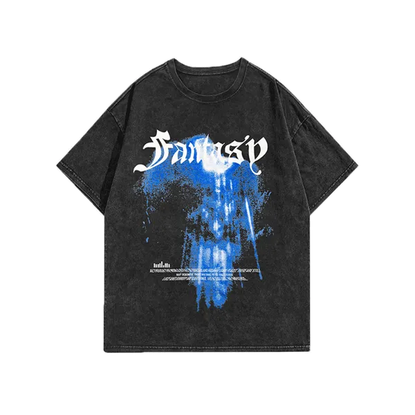 Vintage blue print TEE-D49 | Inspanda
