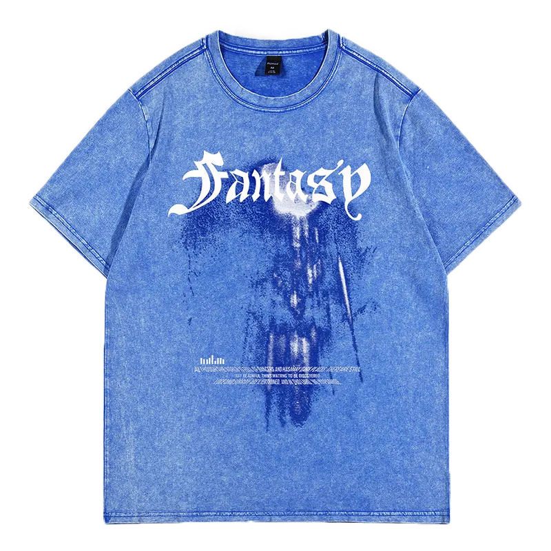 Vintage blue print TEE-D49 | Inspanda