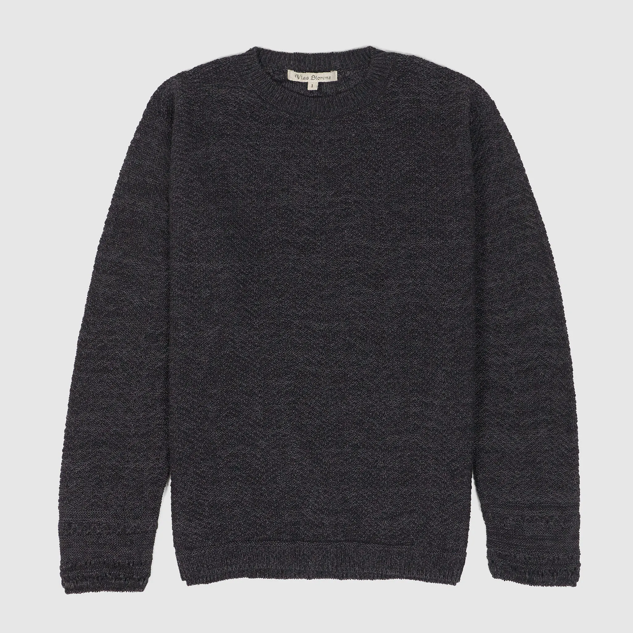 Vlas Blomme Ladies Knitted Crew Neck Pullover
