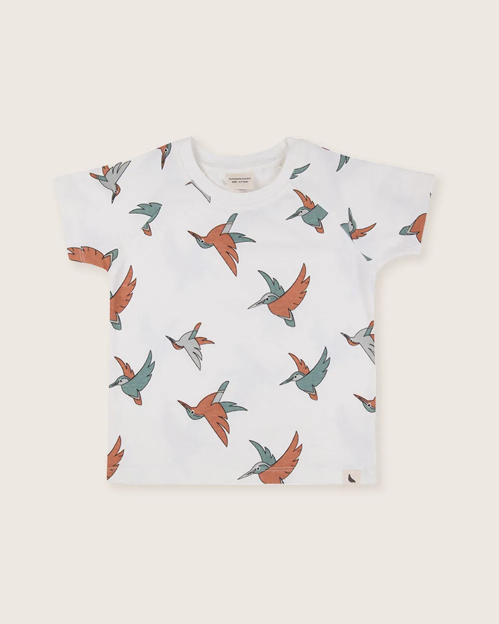 White Birdsong Print T-Shirt
