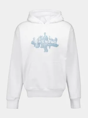 White Boxy Fit Sweatshirt