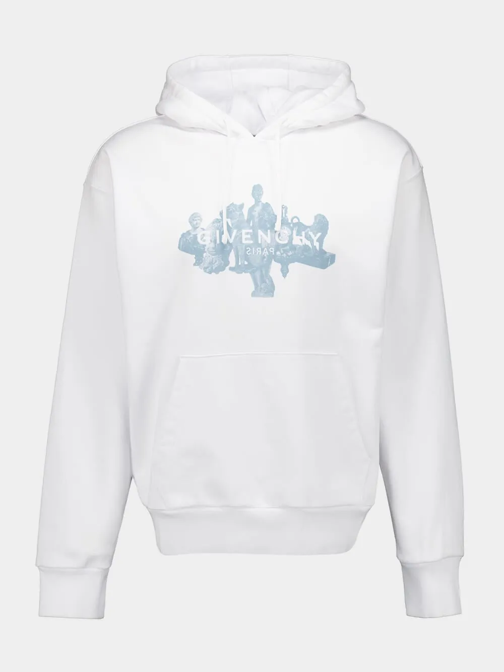 White Boxy Fit Sweatshirt