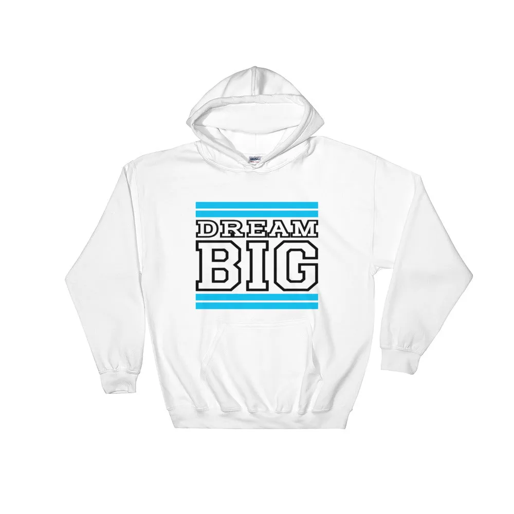 White Carolina Blue and Black Hooded Sweatshirt