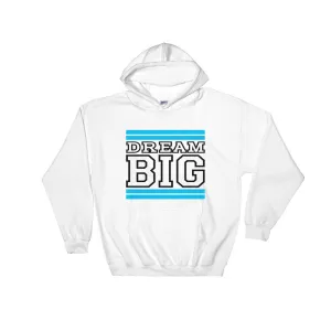 White Carolina Blue and Black Hooded Sweatshirt