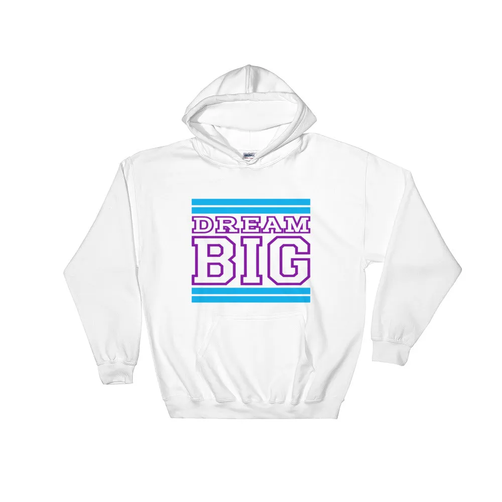 White Carolina Blue and Purple Hooded Sweatshirt