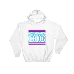 White Purple and Carolina Blue Hooded Sweatshirt