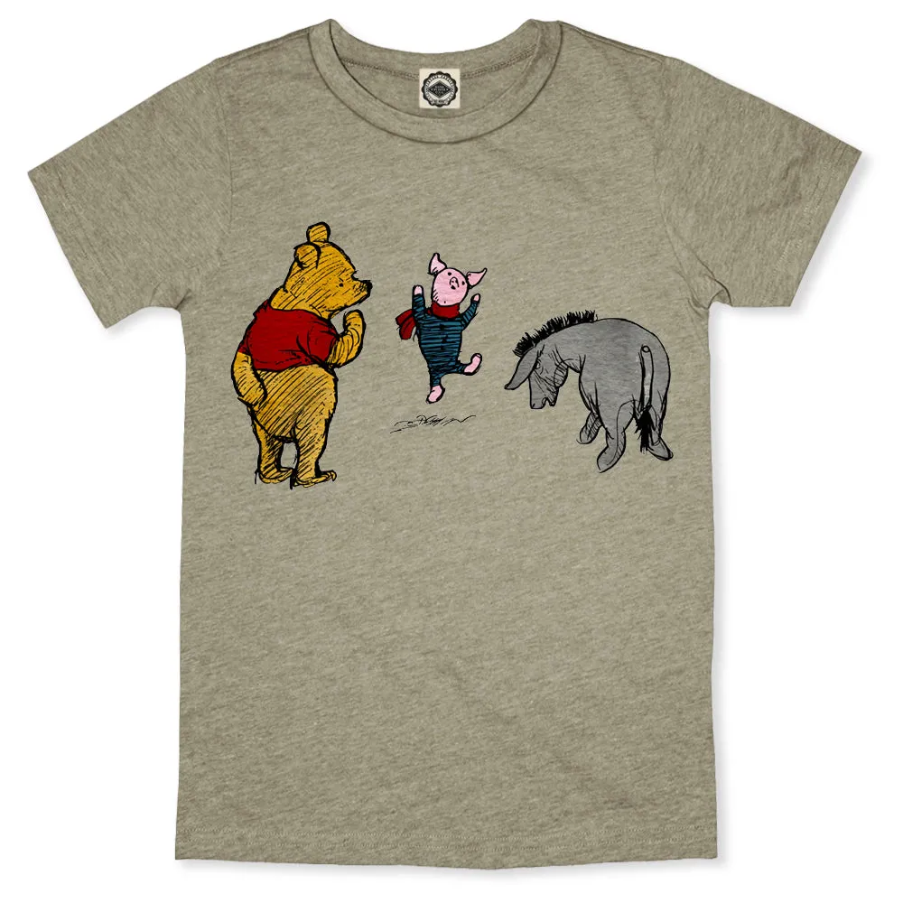 Winnie-The-Pooh, Piglet & Eeyore Men's Tee