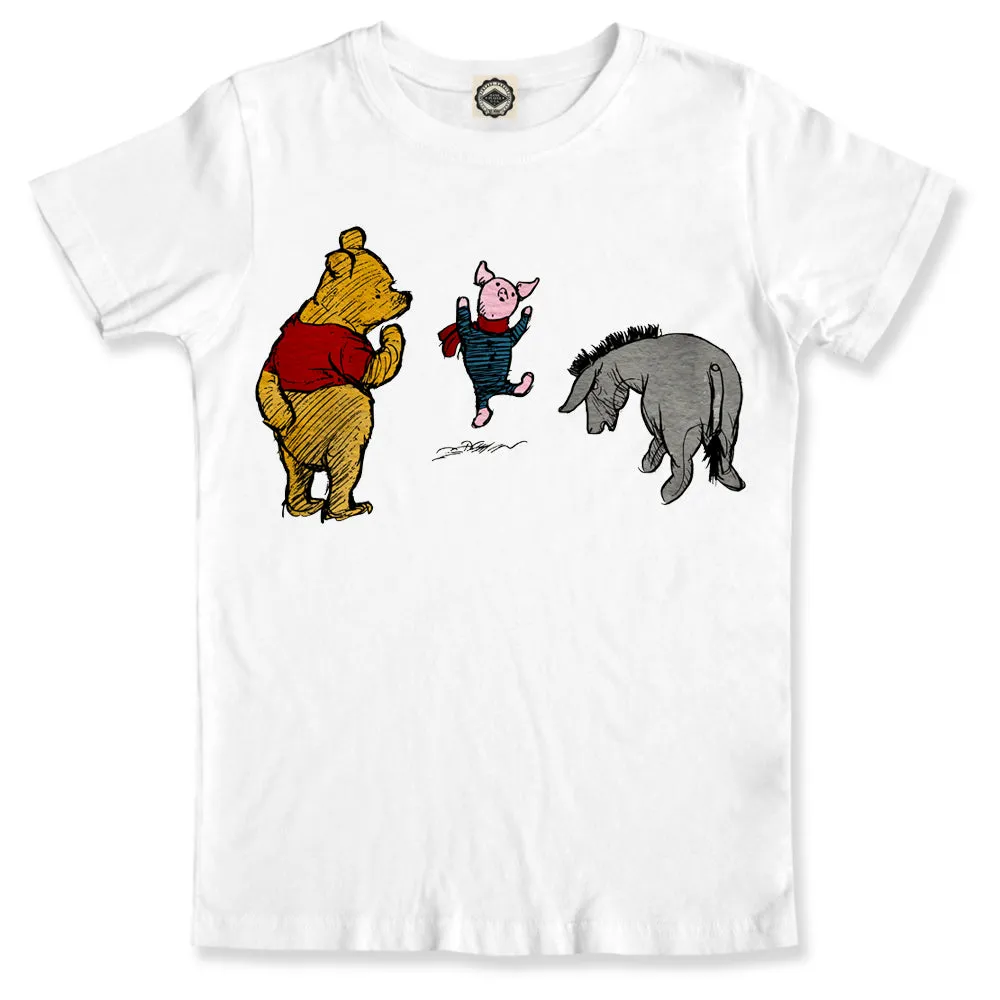 Winnie-The-Pooh, Piglet & Eeyore Men's Tee