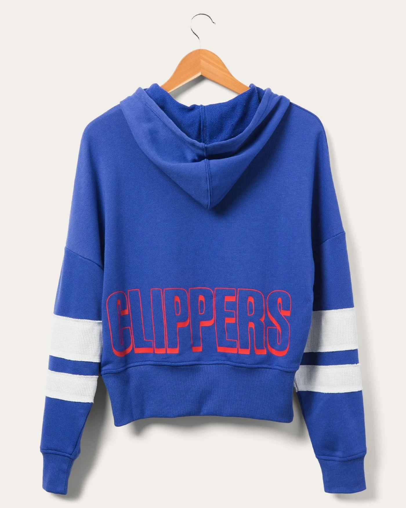 Women's Clippers Overtime Striped Fleece Hoodie