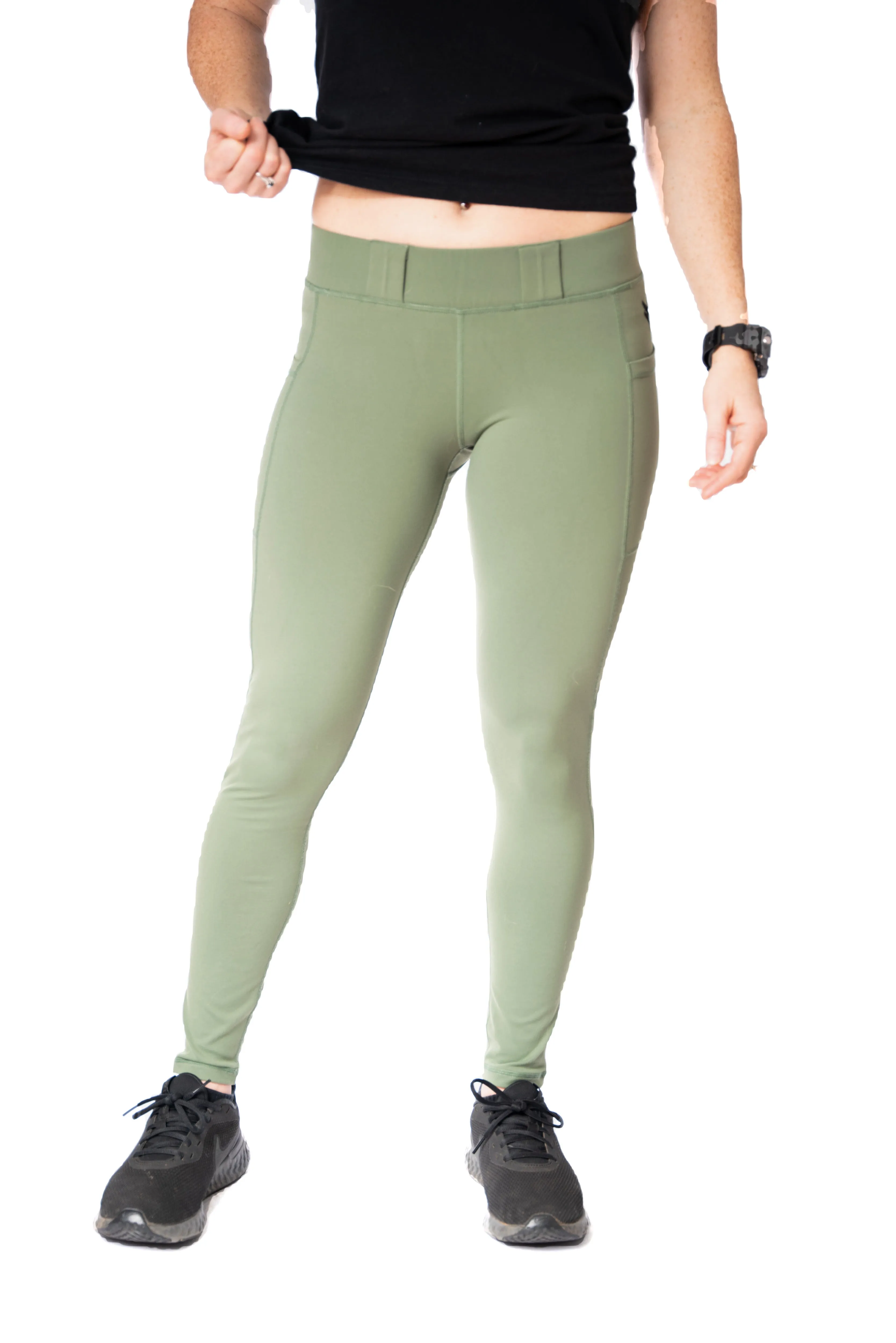 Women's EDC Leggings - Olive Green