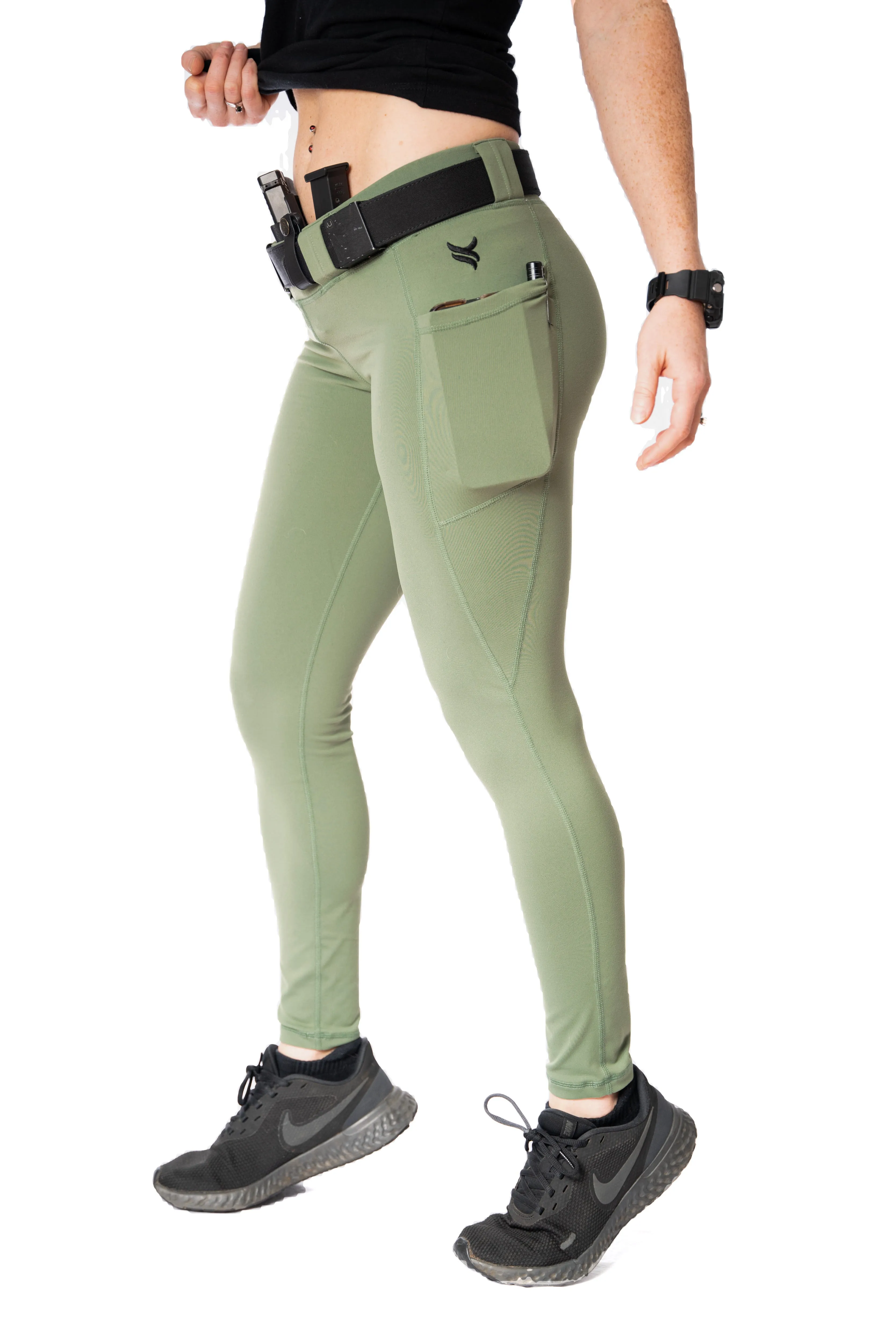 Women's EDC Leggings - Olive Green