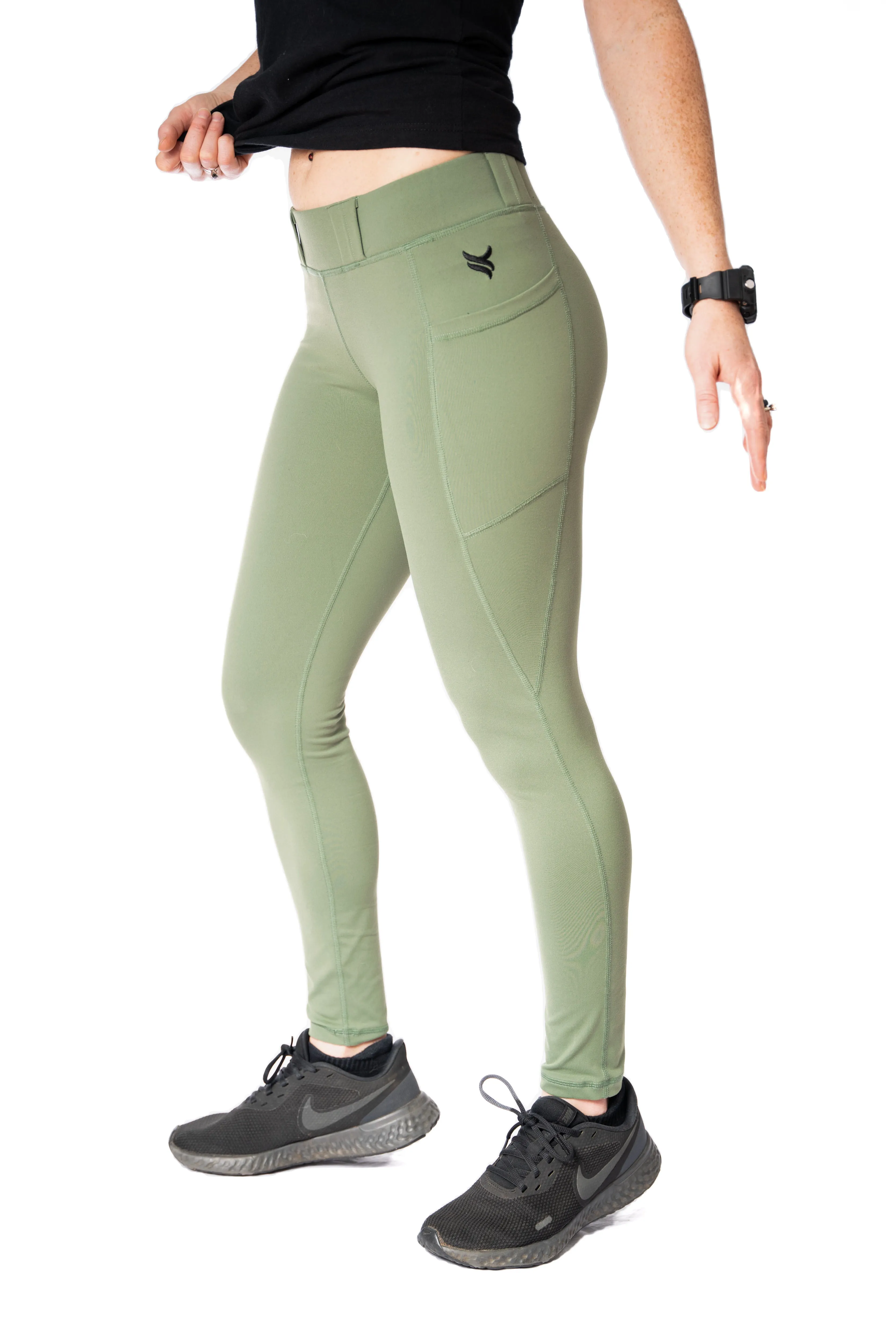 Women's EDC Leggings - Olive Green