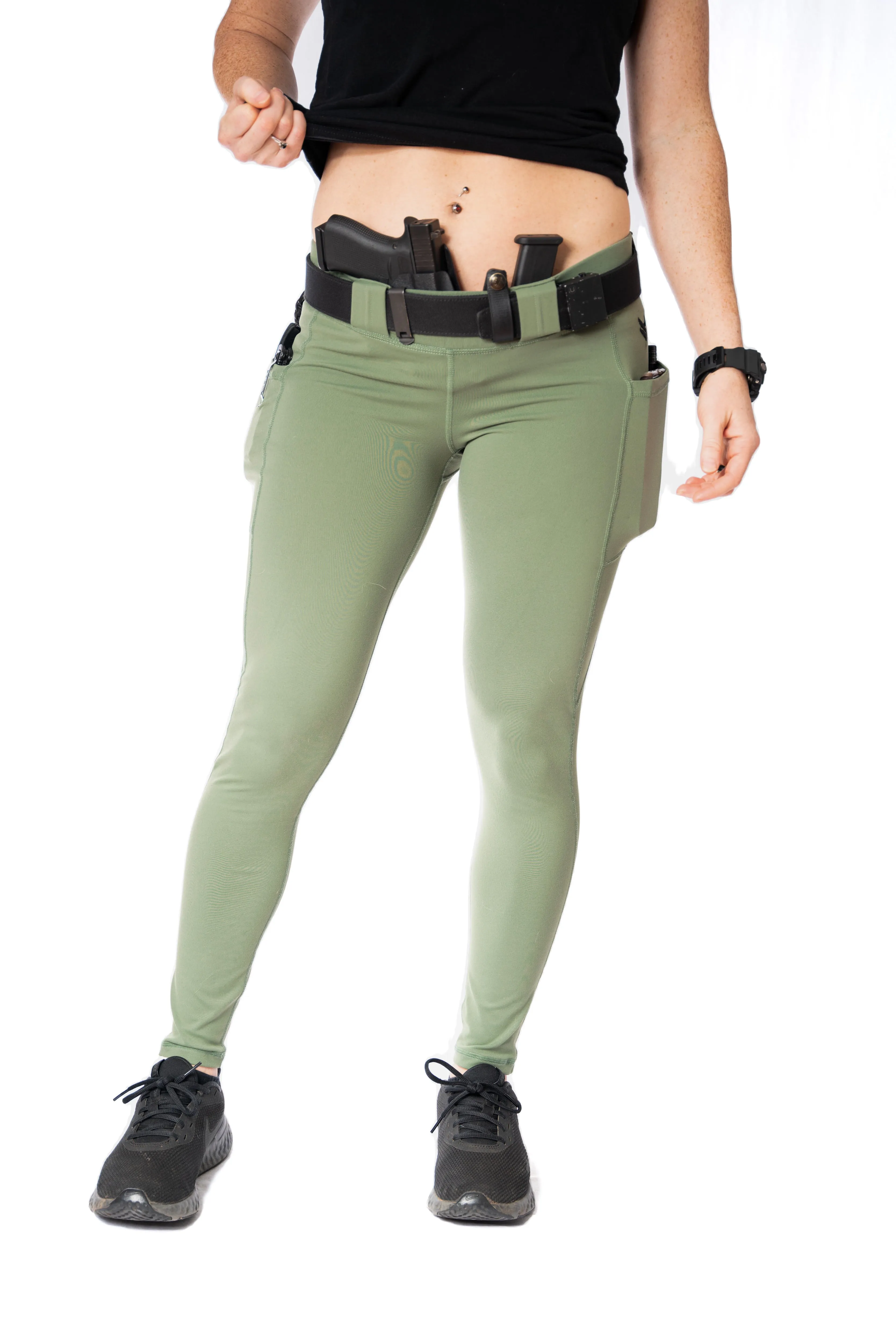 Women's EDC Leggings - Olive Green