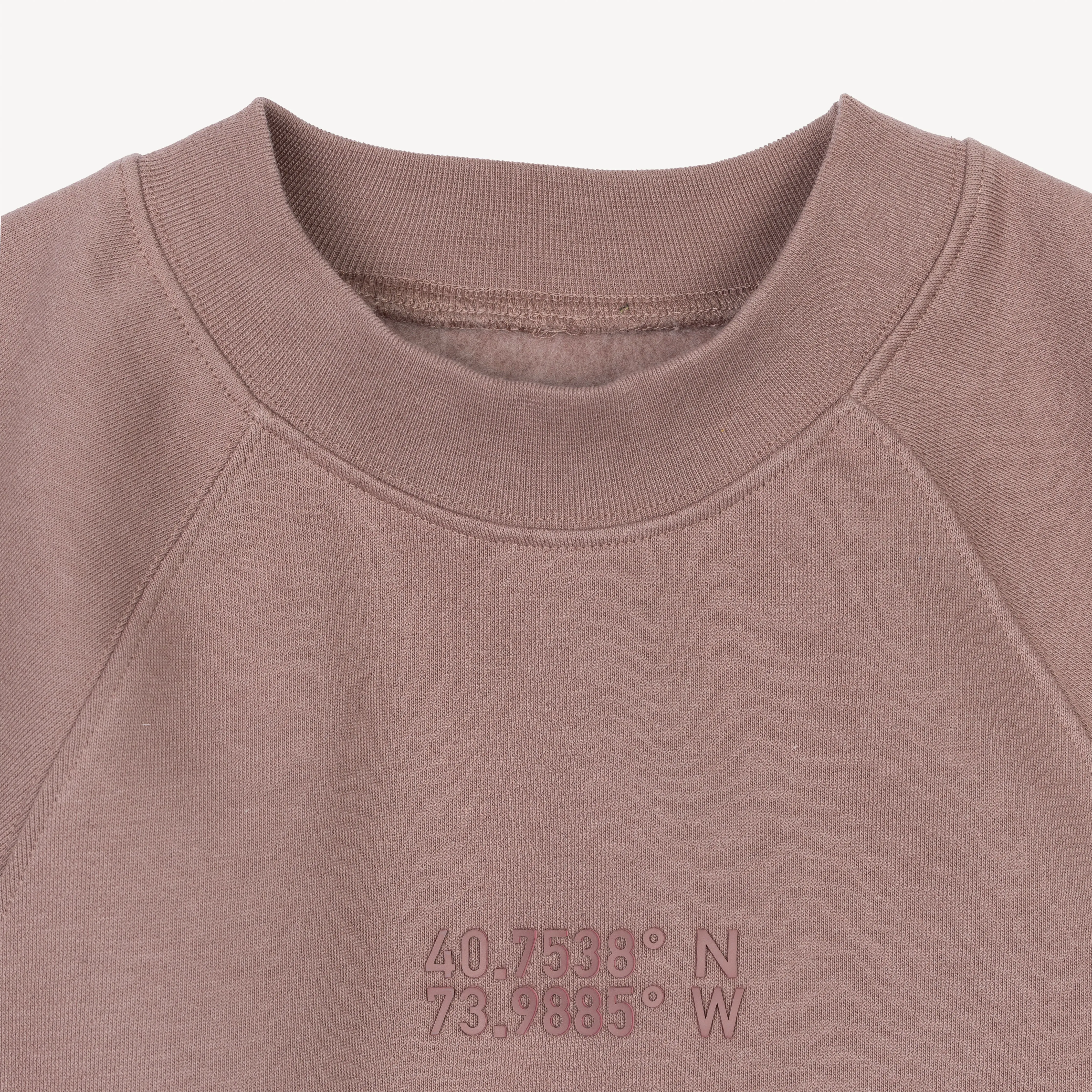 Womens Oversized Raglan Fleece Crew Sweatshirt - Antler