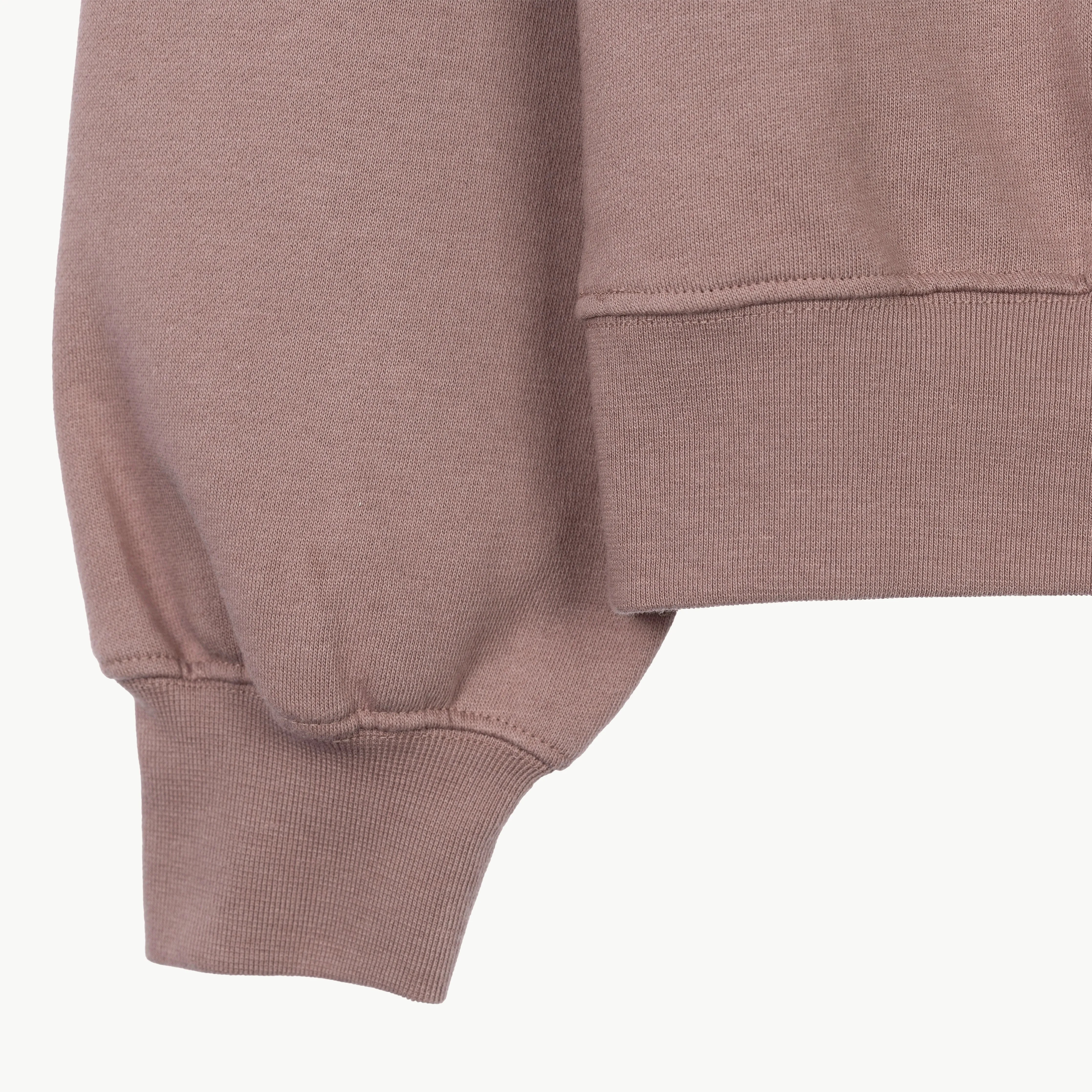 Womens Oversized Raglan Fleece Crew Sweatshirt - Antler