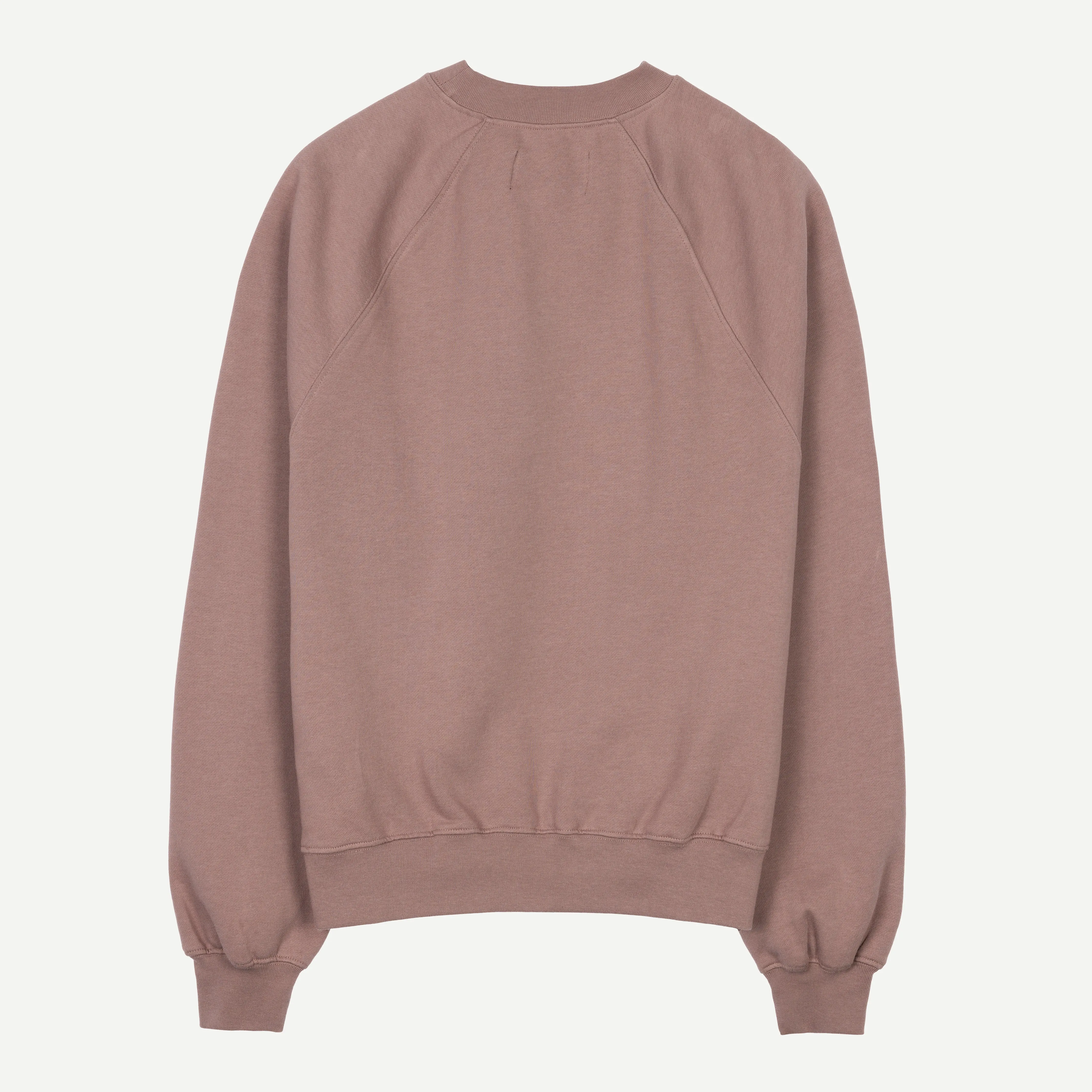 Womens Oversized Raglan Fleece Crew Sweatshirt - Antler