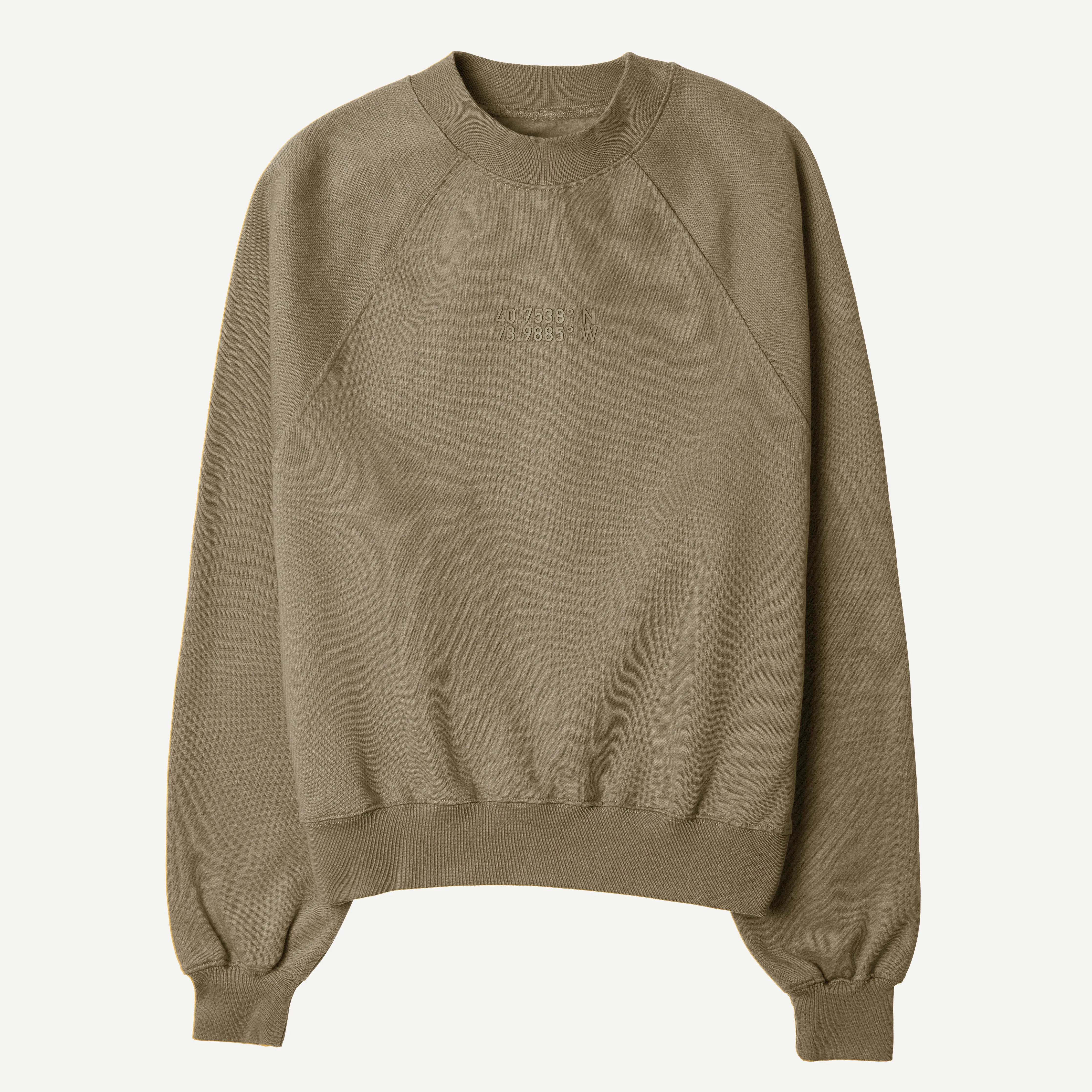 Womens Oversized Raglan Fleece Crew Sweatshirt - Elmwood