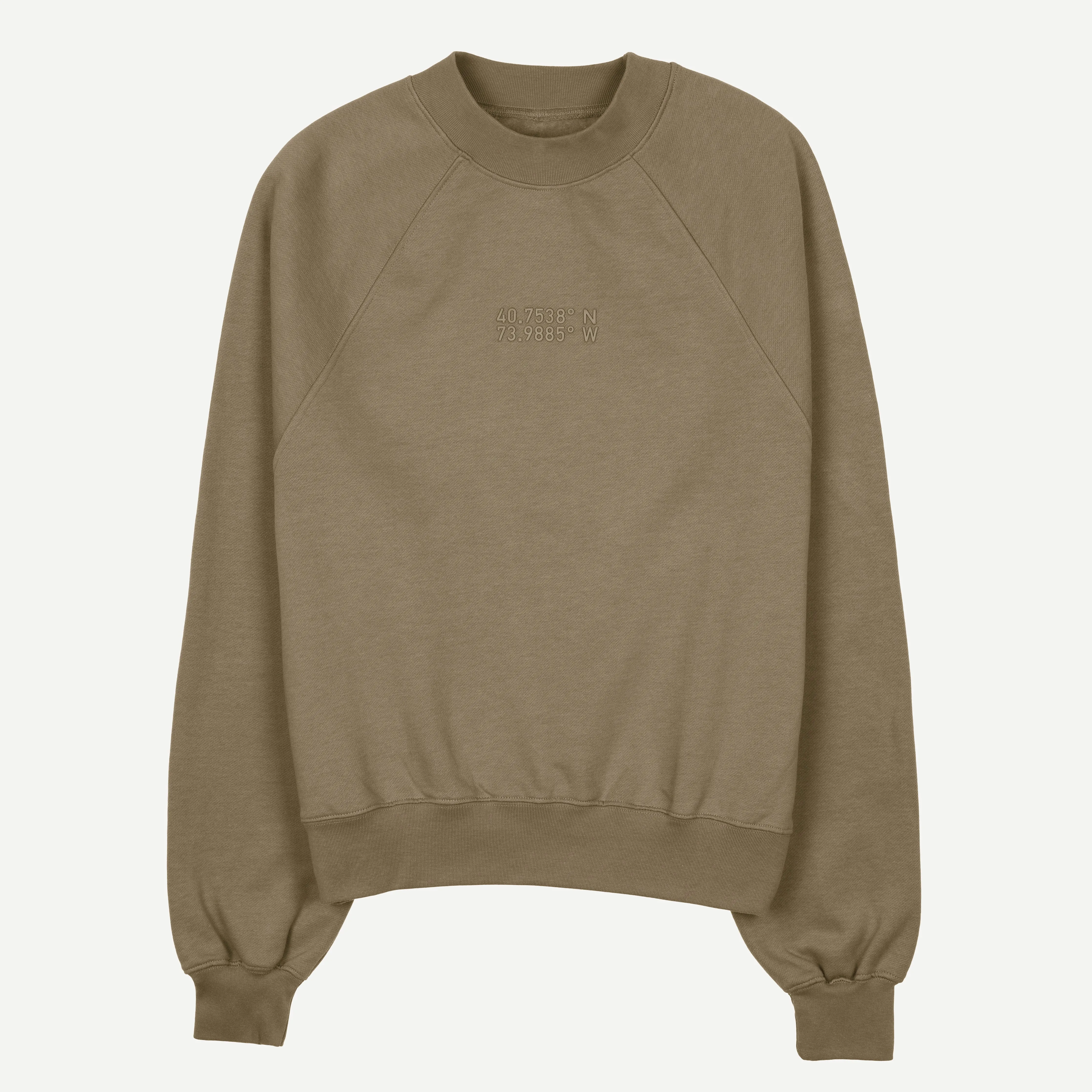 Womens Oversized Raglan Fleece Crew Sweatshirt - Elmwood