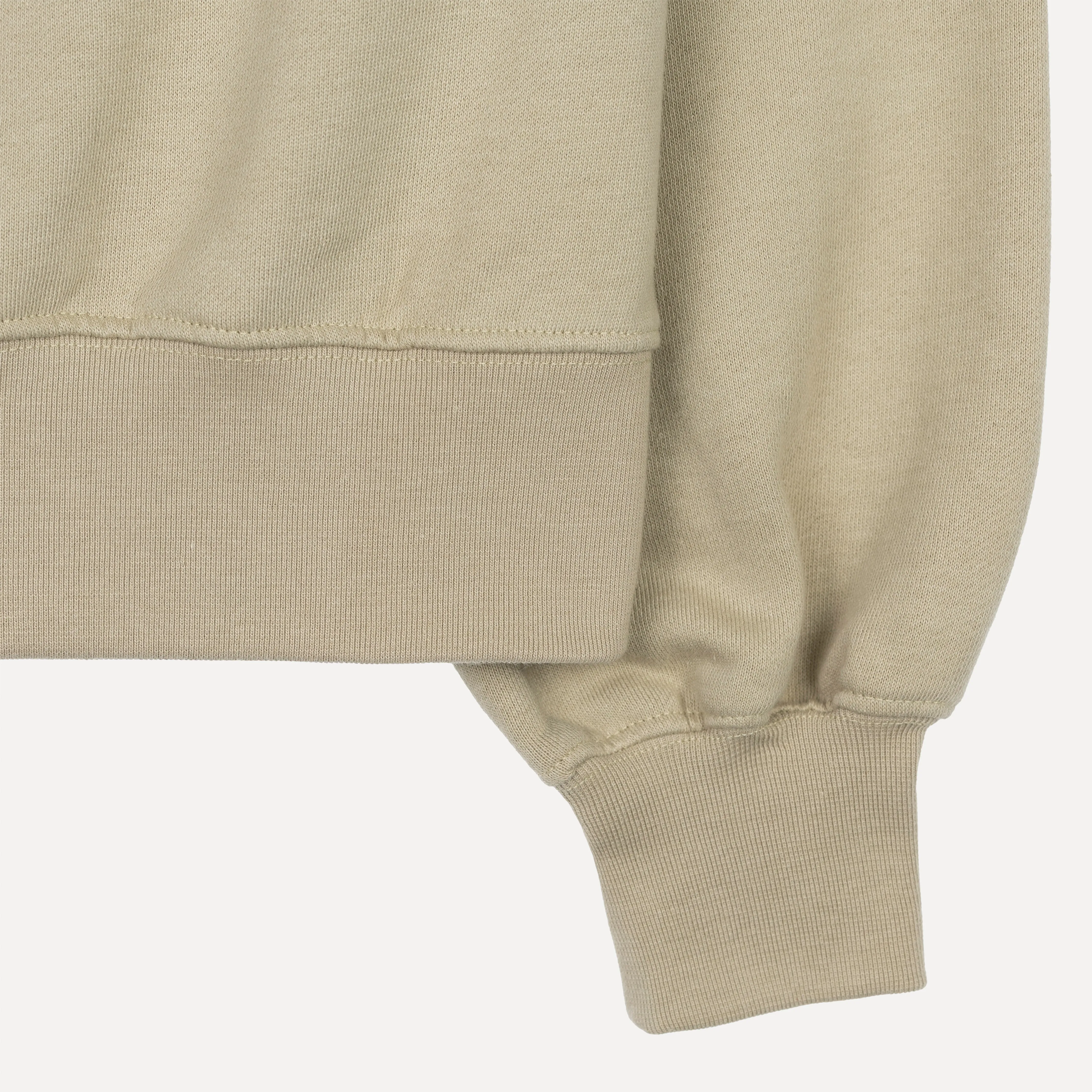 Womens Oversized Raglan Fleece Crew Sweatshirt - Oatmeal